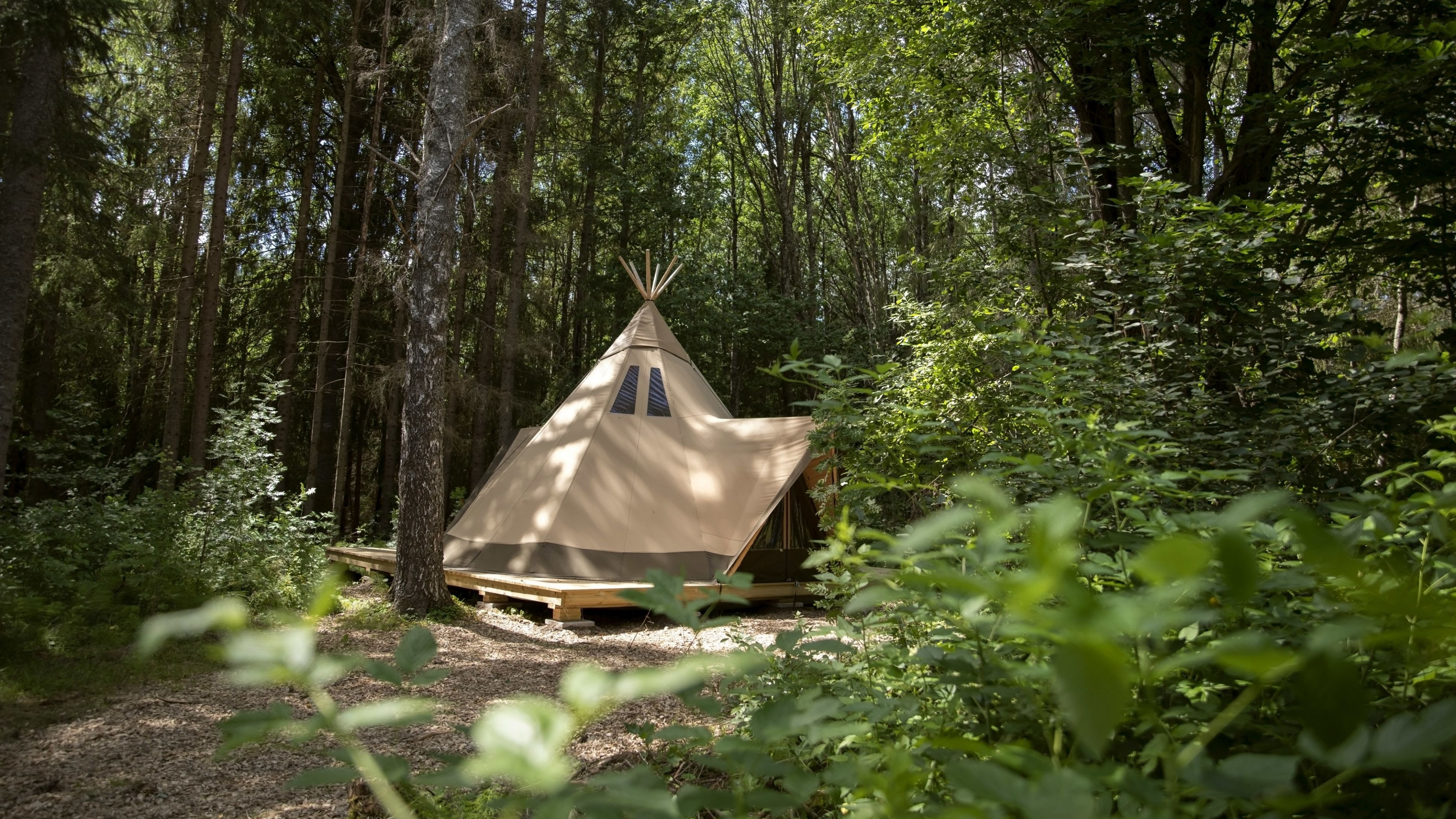 Tipi finishing touches